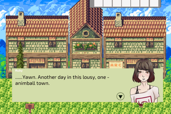 Screenshot from 2d game animballs.